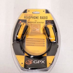 Rugged Sports Headphone Radio W/ Wraparound Backstrap  - GPX